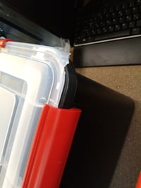 Úložný box IRIS Ohyama AT-L, 2 ks — chybné, čiastočne funkčné: jeden má odlomených viacero častí z veka (stav: pozri 2. obrázok) 5