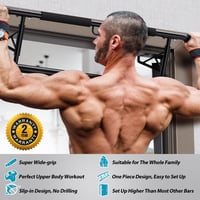 JX FITNESS Ajtókeretbe szerelhető húzódzkodó rúd csúszásmentes fogantyúval - black 8