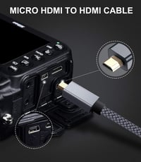 Elebase 3m-es 4K 60Hz Micro HDMI kábel Raspberry Pi, GoPro, Sony, Nikon kamerákhoz 7