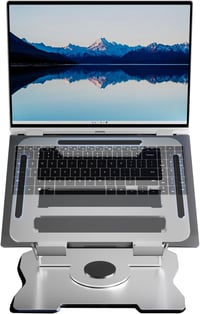 MacBook és laptop állvány 360°-ban forgatható, állítható magasságú, 17"-ig 8