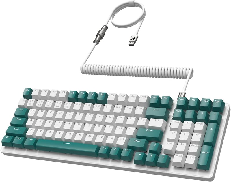 MAMBASNAKE K6 Pro Mechanikus Gaming Billentyűzet - 96% Méret, 3 Csatlakozási Mód, Hot Swap, 4000 mAh, RGB Háttérvilágítás, Spirál USB-C Kábe