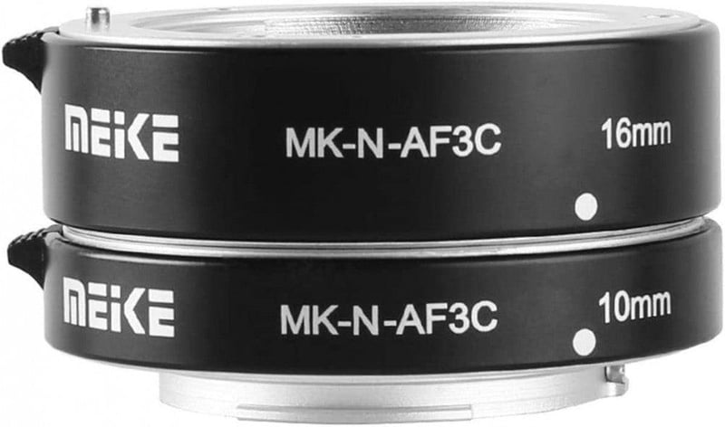 Fekete Meike makró közgyűrű szett - autofókuszos fém toldat Canon EF gépekhez
