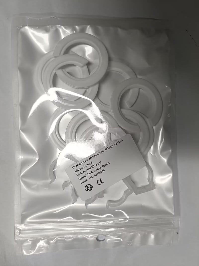 E14-es lámpabúra adapter készlet, 27 mm, 10 db-os szett rögzítő gyűrűkkel