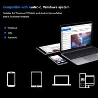 VBESTLIFE 7 colos ultravékony Bluetooth billentyűzet érintőpaddal, Android és Windows tabletekhez 6