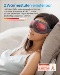 RENPHO Eyeris 2 Szemmaszírozó - Melegítő, Vibráló, Bluetooth Zenés Szemmasszázs Maszk, 5 Üzemmód, Újratölthető, Szemfáradtság és Duzzanat El 2