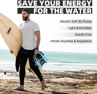 Elektromos SUP pumpa 20PSI - LCD kijelzős, kétfokozatú, hordozható felfújó paddleboardhoz, csónakhoz 8