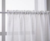 NSXIN Fehér Félátlátszó Vitrázs Függöny Szett Konyhába, Nappaliba - 60x90 cm, 2 db 5