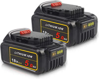 DeWalt 18V 5.0Ah Li-ion akkumulátor csomag - 2db, kompatibilis XR szerszámokkal 1