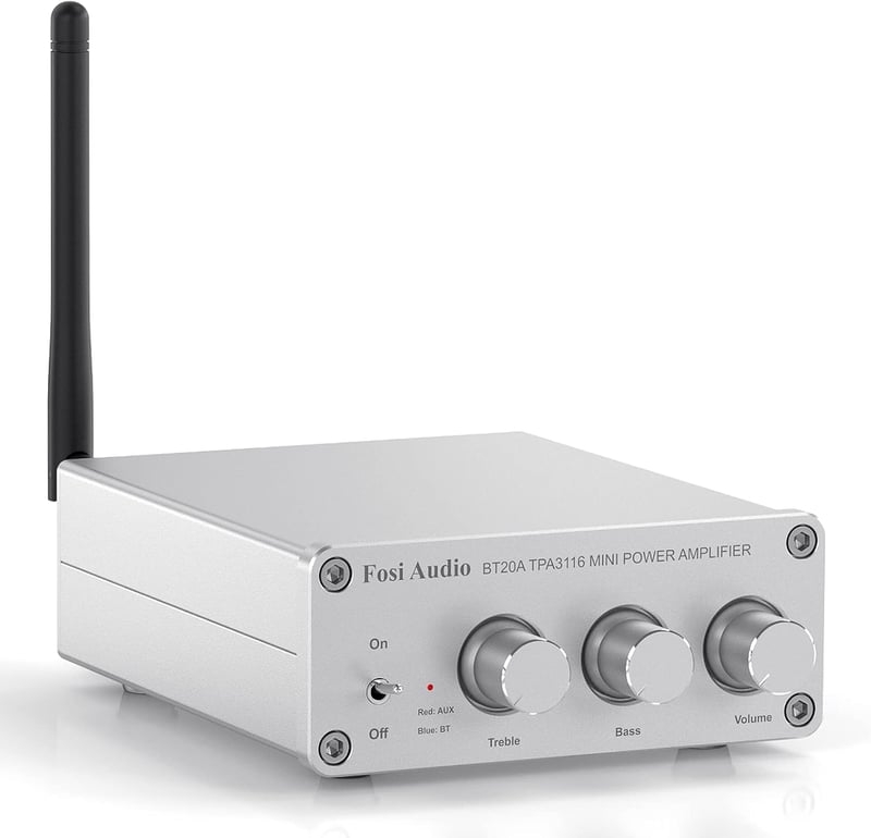 Fosi Audio BT20A-S 200W Bluetooth HiFi Erősítő Basszus és Magas Szabályzóval