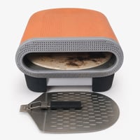 Használt Tefal Pizza Pronto kültéri elektromos pizzasütő, 30 cm, 2600W, automatikus forgó kőlappal, összecsukható pizzalapáttal 2