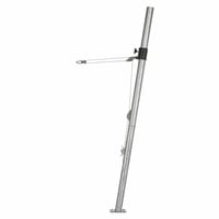 Schneider 251-00 Nosný stĺp pre tieniacu plachtu, oceľ, strieborný, 11,8 kg, upevňovací stožiar pre vonkajšie tienenie, použitý, so škrabancami (stav: pozri 2. obrázok) 1