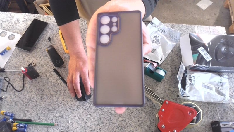 ivencase Mágneses Tok Samsung Galaxy S24 Ultra Készülékhez, Sötétlila