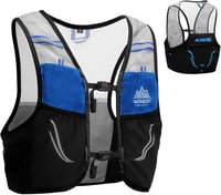 Azarxis 2.5L Ultrakönnyű Futó Hátizsák - Maraton, Hegyi Futás és Kerékpározás - Kék-Fekete Unisex Hidratációs Hátizsák 1