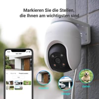 EZVIZ C8c 2MP Kültéri WiFi Biztonsági Kamera Szett (2db) - 360° Panoráma, Személyérzékelés, Követés, Színes Éjjellátás, Kétirányú Hang, Időj 8