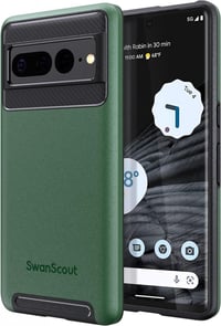Google Pixel 7 Pro Zöld Védőtok - SwanScout Dupla Rétegű, Vezeték Nélküli Töltéssel 1