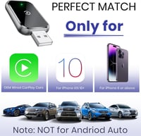 AIZEO Vezeték Nélküli CarPlay Adapter - Gyors Átállás Vezetékes CarPlayről Vezeték Nélkülire, Plug and Play, iPhone iOS 10+ Kompatibilis

AI 16