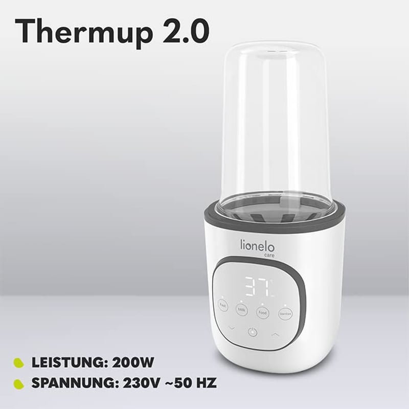 Thermup 2.0 Cumisüveg Melegítő, 5 az 1-ben Bébiétel és Folyadék Melegítő, Sterilizáló, Kiolvasztó Funkció, BPA-mentes, Túlmelegedés