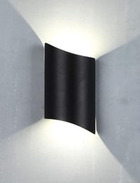 Charoom Fekete LED Kültéri Fali Lámpa 10W IP44 Vízálló - Teraszvilágítás 1