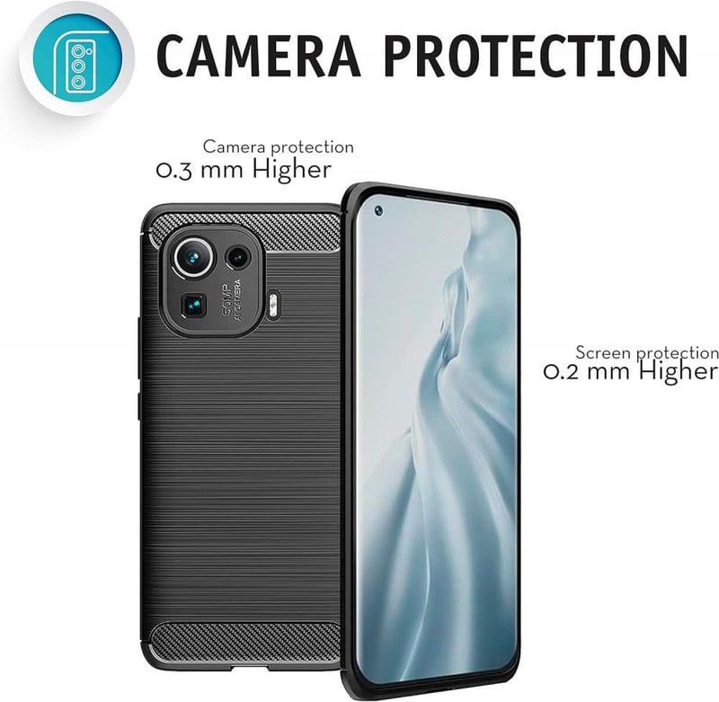 Xiaomi Mi 11 Pro Ütésálló Csúszásgátló Szilikon Védőtok