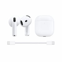 Bezdrôtové slúchadlá Apple AirPods 4 s aktívnym potlačením hluku, adaptívnym zvukom, prispôsobené – prepojené s účtom (stav: pozri 2. obrázok) 1