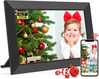 WONNIE Frameo WiFi Digitális Képkeret 10.1" HD IPS Érintőképernyővel, 32GB Memória, Fotó és Videó Megosztás Alkalmazáson Keresztül 1