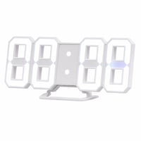 Digitálne LED nástenné a stolové hodiny Lunartec – chybné, čiastočne funkčné: jeden segment LED diód na číselníku úplne vpravo bliká (stav: pozri 2. obrázok) 1