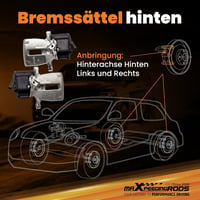 maXpeedingrods Hátsó Féknyereg Szett VW Passat 3C B6 CC, Tiguan 5N, Sharan 7N és Audi Q3 Modellekhez - Bal 5N0615403 Jobb 5N0615404 3