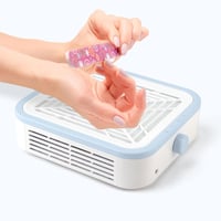Profi 120W-os Fehér Körömreszelék Porszívó Erős Ventilátorral - Műkörmös Szalon Kellék 1