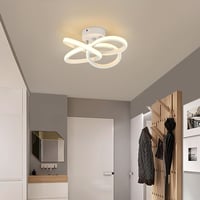 KUKAK 36W LED Mennyezeti Lámpa - Kerek Fehér Modern Minimál Dizájn, 3000K Meleg Fény, 3900lm, Fürdőszobába, Konyhába, Hálóba, Előszobába 8