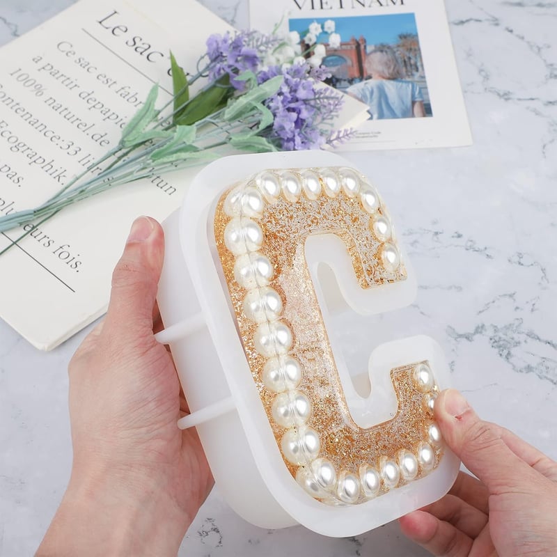 Gartful 3D "C" Betű Szilikon Öntőforma - DIY Dekorációhoz, Süteményekhez