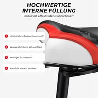 YOUNGDO ergonomikus gél kerékpár nyereg, lélegző férfi női bicikli nyereg - red 13