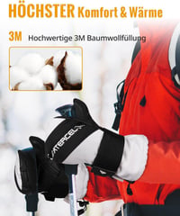3M Vízálló Unisex Síkesztyű Téli Sportokhoz, S-es 3