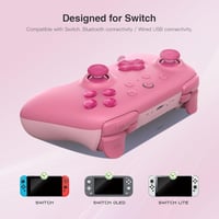 8bitdo Ultimate 2C Bluetooth Kontroller Nintendo Switch-hez - Rózsaszín, Hall-Effekt Joystick, Programozható Gombok, 15 Órás Üzemidő, Mozgás 4