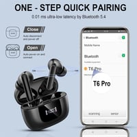 yobola Bluetooth Fülhallgató - Vezeték Nélküli Sport Füles Bluetooth 5.4, ENC Zajszűrés, 35 Órás Üzemidő, IP7 Vízálló, USB-C, Mély Basszus 5
