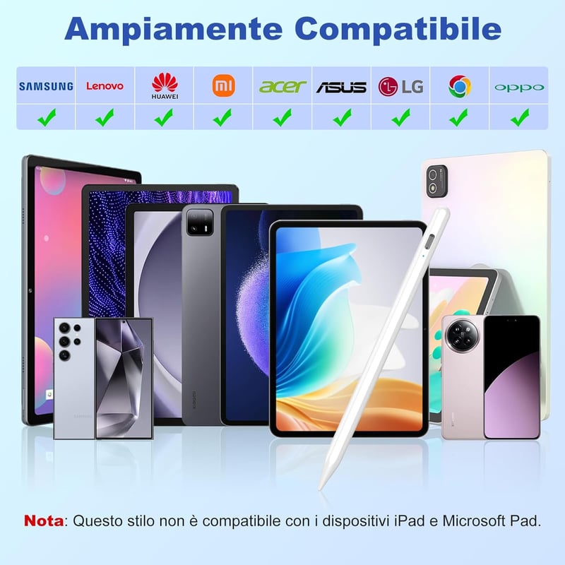 Apple iPad Érintőceruza - Mágneses Stylus Toll Rajzoláshoz, Íráshoz, Univerzális Tabletekhez