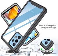 Samsung Galaxy A52s/A52 360 fokos ütésálló tok beépített kijelzővédővel - Fekete 2