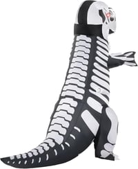T-Rex Felfújható Csontváz Jelmez Felnőtteknek - Halloween Dinoszaurusz Kosztüm 4