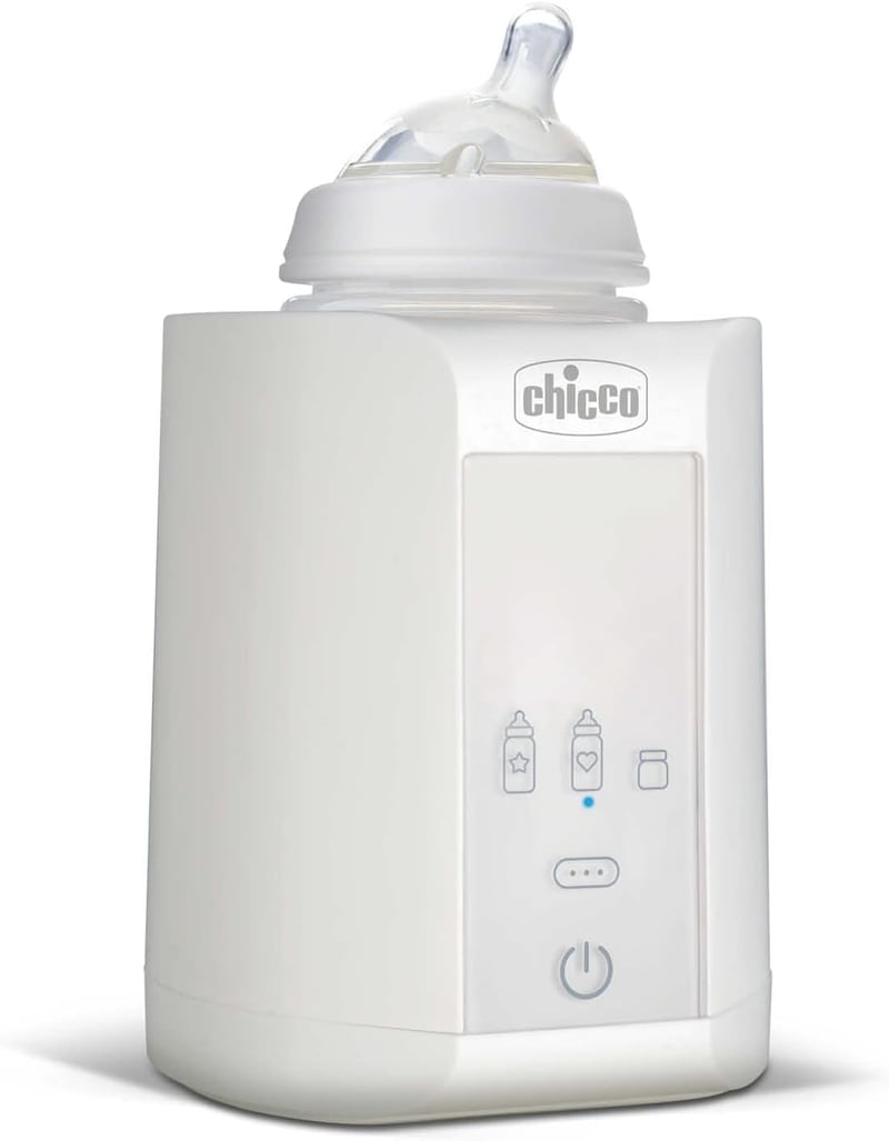 Chicco Cumisüveg és Bébiétel Melegítő 3 Programmal, Automatikus Kikapcsolás, 1 Órás Melegen Tartás, Fehér, Újszülött Kortól