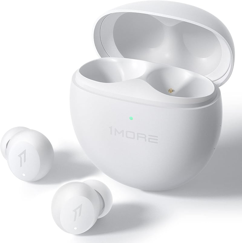 1MORE ComfoBuds Mini Hibrid Zajszűrős Fülhallgató, Bluetooth 5.2, Sztereó Hangzás, 4 Mikrofon, Vezeték Nélküli Töltés, Vízálló, Tiszta Hívás