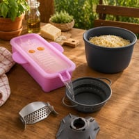 Set za talijansku večeru: TM21 ploča + 2l kuhalo + cjedilo 16cm + ribež + posuda 3l 1