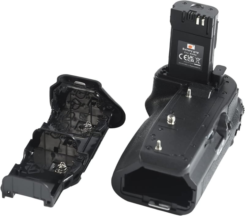 DSTE BG-R10RC Akkumulátor Markolat és Távirányító Canon EOS R5 R5C R6 R6 Mark II Fényképezőgépekhez - Joystick AF Pontválasztóval