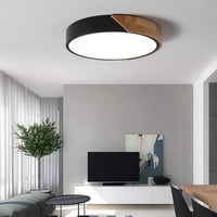 minifair Kerek Háromszínű LED Mennyezeti Lámpa 60cm - Fekete Süllyesztett Kivitel, Távirányítós Fényerőszabályzóval, 24W, 288 Lumen 2