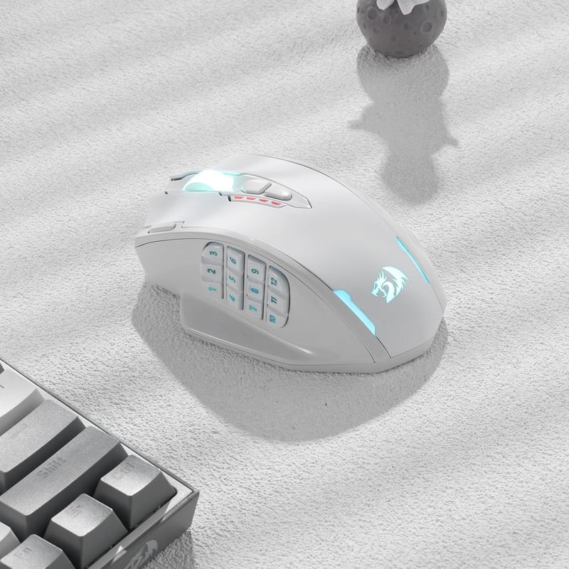 Redragon M913 Wireless Gaming Egér 16000 DPI RGB 12 Oldalsó Gomb MMO