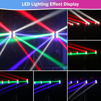 BETOPPER Mozgófejes RGBW LED Diszkófény DMX512 Vezérléssel 2
