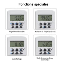 EXTRASTAR Programozható Digitális Időzítő Konnektor - Elektromos Aljzat Időzítéssel Otthoni Készülékekhez 4