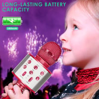 KIDWILL Bluetooth Karaoke Mikrofon Gyerekeknek - Piros, Beépített Hangszóróval és FM Rádióval 6