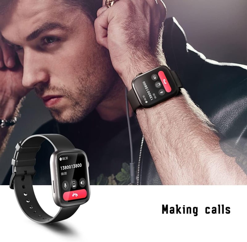 Okosóra Telefonálási Funkcióval - Fitness Tracker 120+ Sportmóddal, Pulzusmérővel