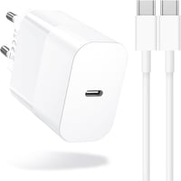 Amoner 30W USB-C Gyorstöltő + 2m Kábel - iPhone 16/15, Samsung S24/S23, iPad Kompatibilis PD 3.0 Hálózati Adapter Xiaomi Telefonokhoz 1