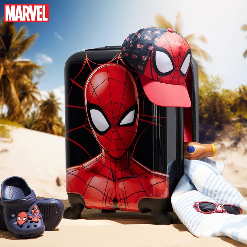 Marvel Pókember gurulós gyerek bőrönd 4 kerékkel, 49x33x22 cm