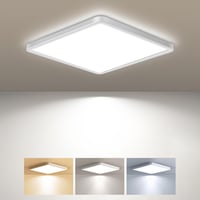 zemty Négyzet LED Mennyezeti Lámpa 15W 1800LM - Állítható Színhőmérséklet 3000K/4000K/6500K - Fürdőszobába, Konyhába, Hálószobába, Folyosóra 1